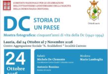 La lezione politica della Democrazia Cristiana in una mostra fotografica nazionale a Lauria